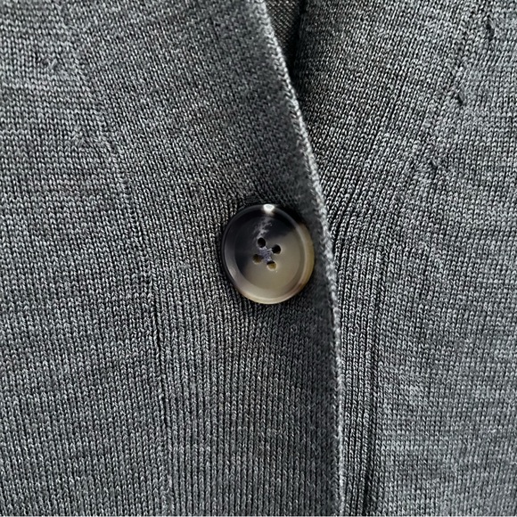 NWOT 100% Merino Wool Green Boyfriend Cardigan - Picture 6 of 12